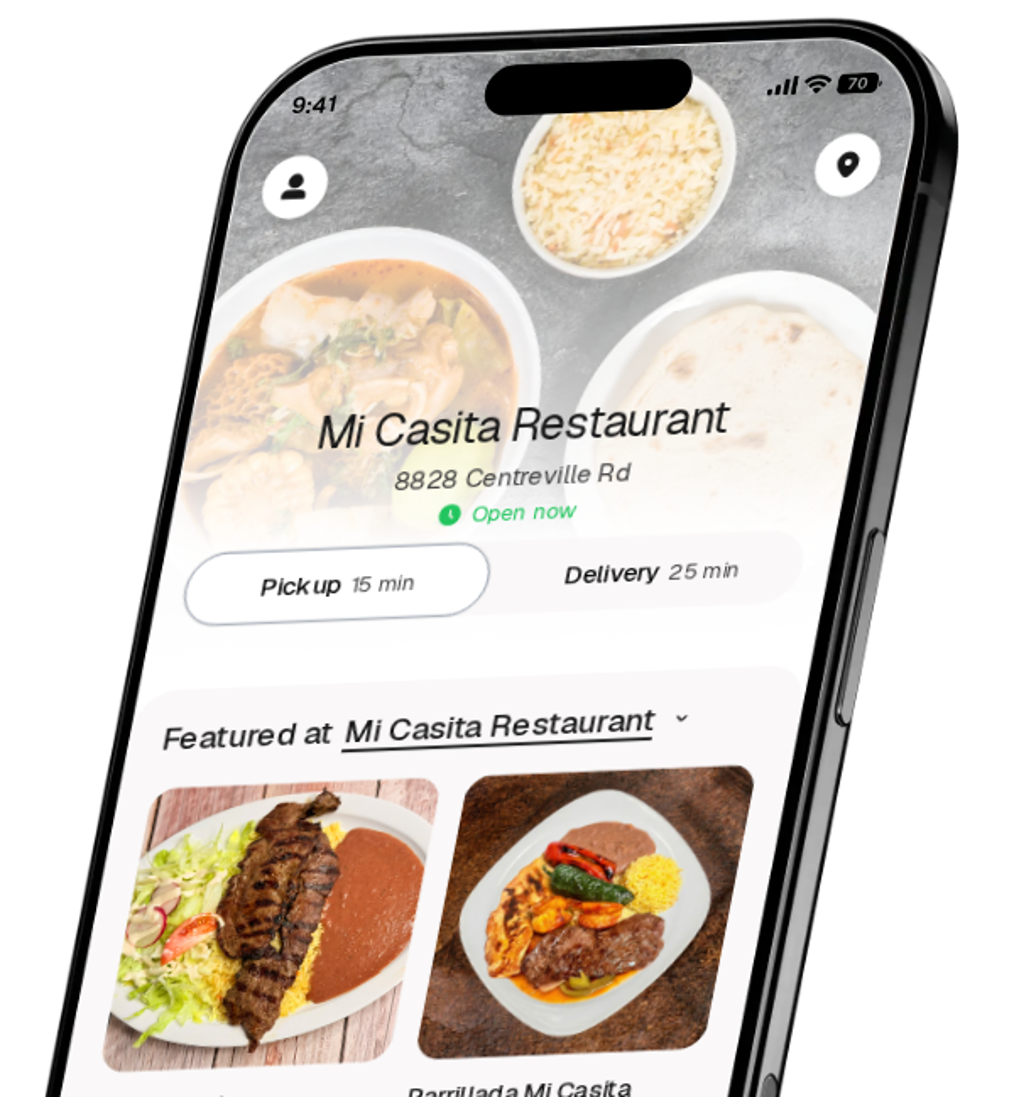 Mi Casita Restaurant app preview