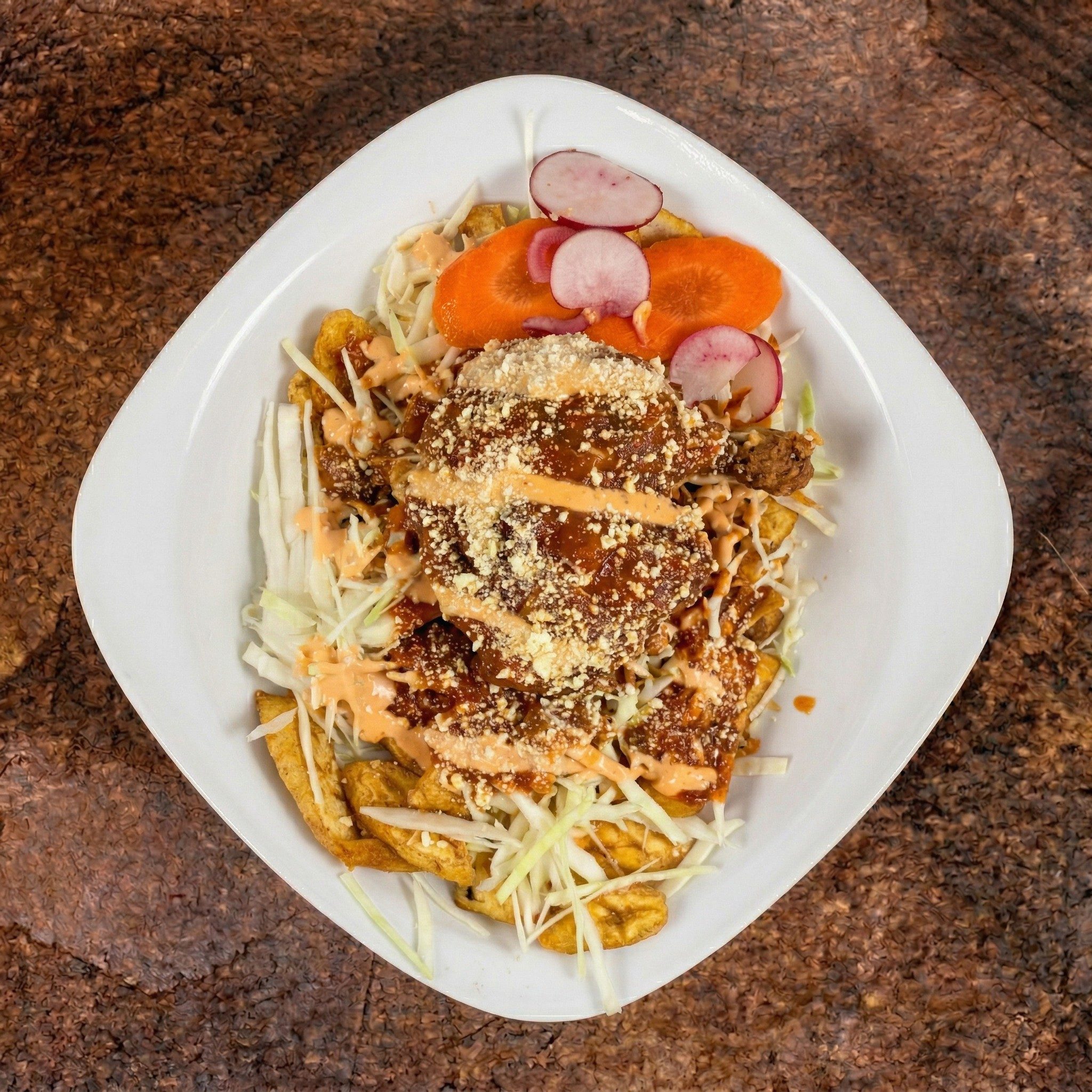 Pollo Con Tajadas.